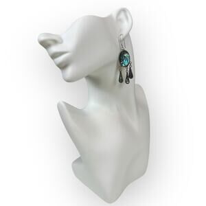 Vintage Abalone Chandelier Earrings